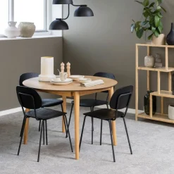Eettafels< Uitschuifbare Eettafel Saga Naturel - 115/154x115 cm