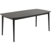 Eettafels< Uitschuifbare Eettafel Saga Zwart - 180/219x90 cm