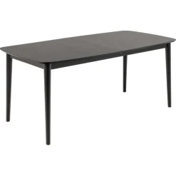 Eettafels< Uitschuifbare Eettafel Saga Zwart - 180/219x90 cm