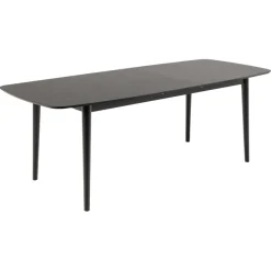 Eettafels< Uitschuifbare Eettafel Saga Zwart - 180/219x90 cm