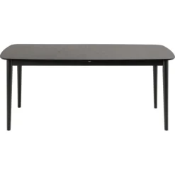 Eettafels< Uitschuifbare Eettafel Saga Zwart - 180/219x90 cm