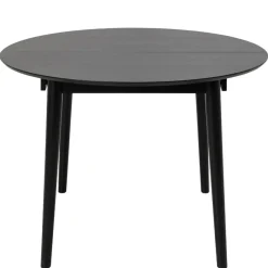 Eettafels< Uitschuifbare Eettafel Saga Zwart - 115/154x115 cm