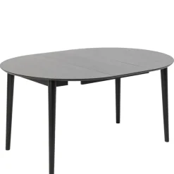 Eettafels< Uitschuifbare Eettafel Saga Zwart - 115/154x115 cm