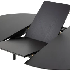 Eettafels< Uitschuifbare Eettafel Saga Zwart - 115/154x115 cm
