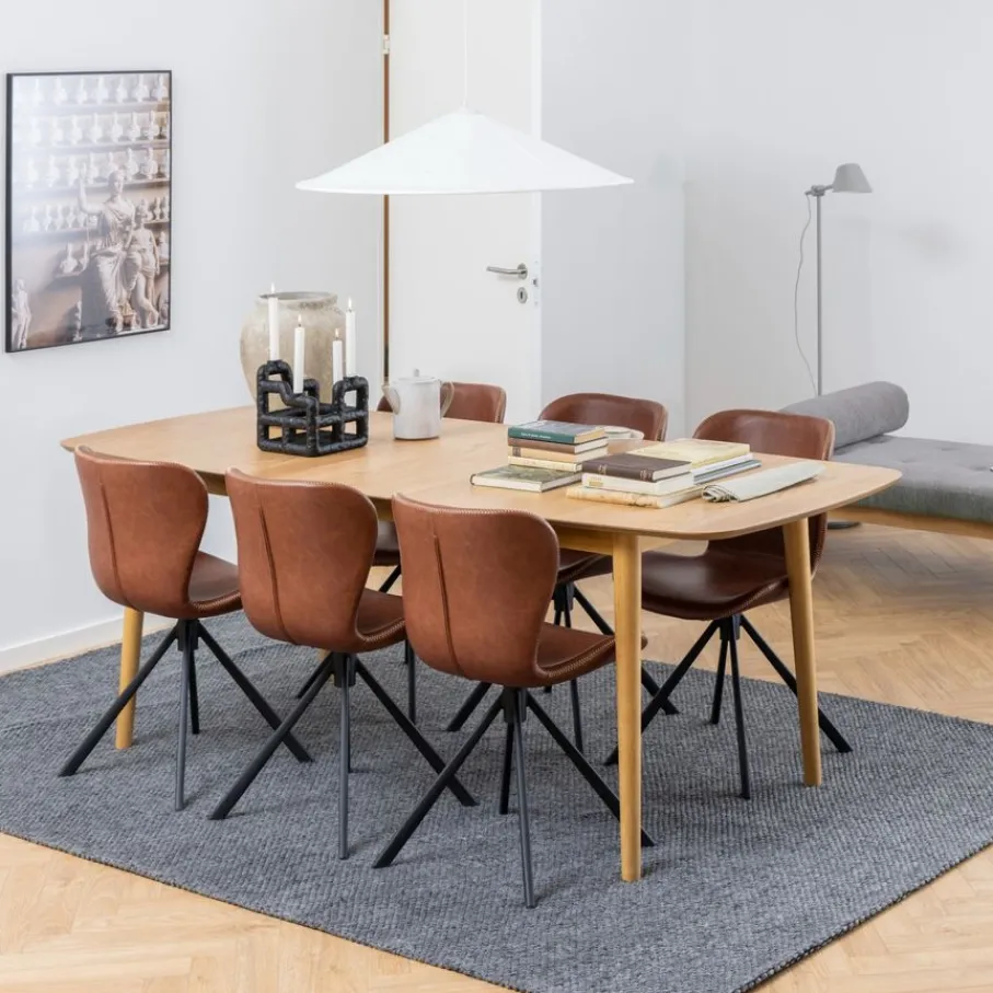 Eettafels< Uitschuifbare Eettafel Saga Naturel - 180/219x90 cm
