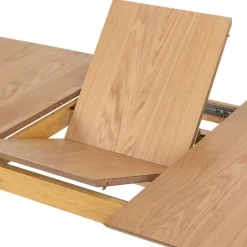 Eettafels< Uitschuifbare Eettafel Saga Naturel - 180/219x90 cm