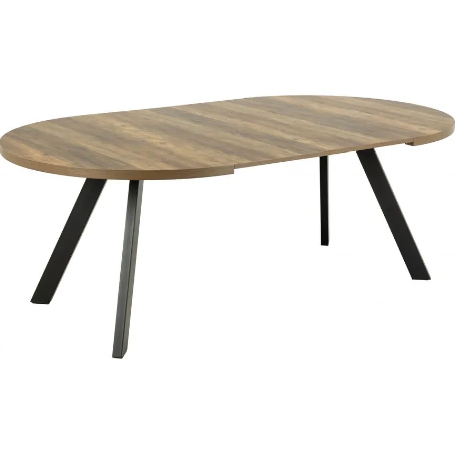 Eettafels< Uitschuifbare Eettafel Soren Bruin - 120/210x120 cm