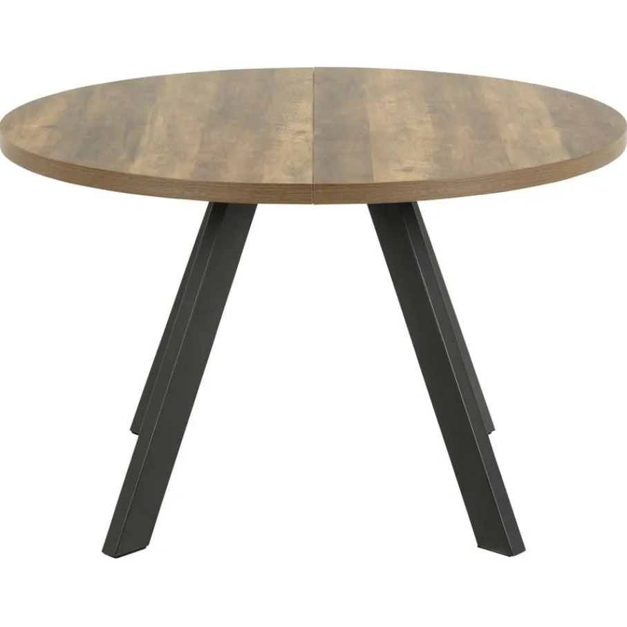Eettafels< Uitschuifbare Eettafel Soren Bruin - 120/210x120 cm