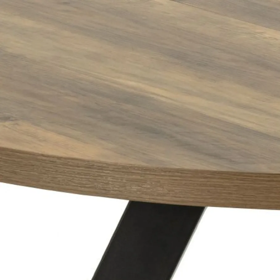 Eettafels< Uitschuifbare Eettafel Soren Bruin - 120/210x120 cm