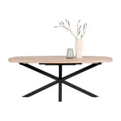 Eettafels< Uitschuifbare Eettafel Vieuw Old Oak - 200/257x102