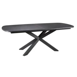 Eettafels< Uitschuifbare Eettafel Zwanenburg Zwart - 220/280x100