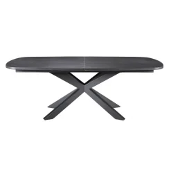 Eettafels< Uitschuifbare Eettafel Zwanenburg Zwart - 220/280x100