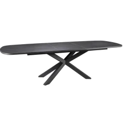 Eettafels< Uitschuifbare Eettafel Zwanenburg Zwart - 220/280x100
