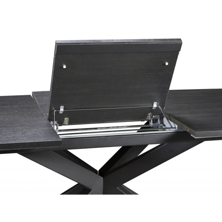 Eettafels< Uitschuifbare Eettafel Zwanenburg Zwart - 220/280x100