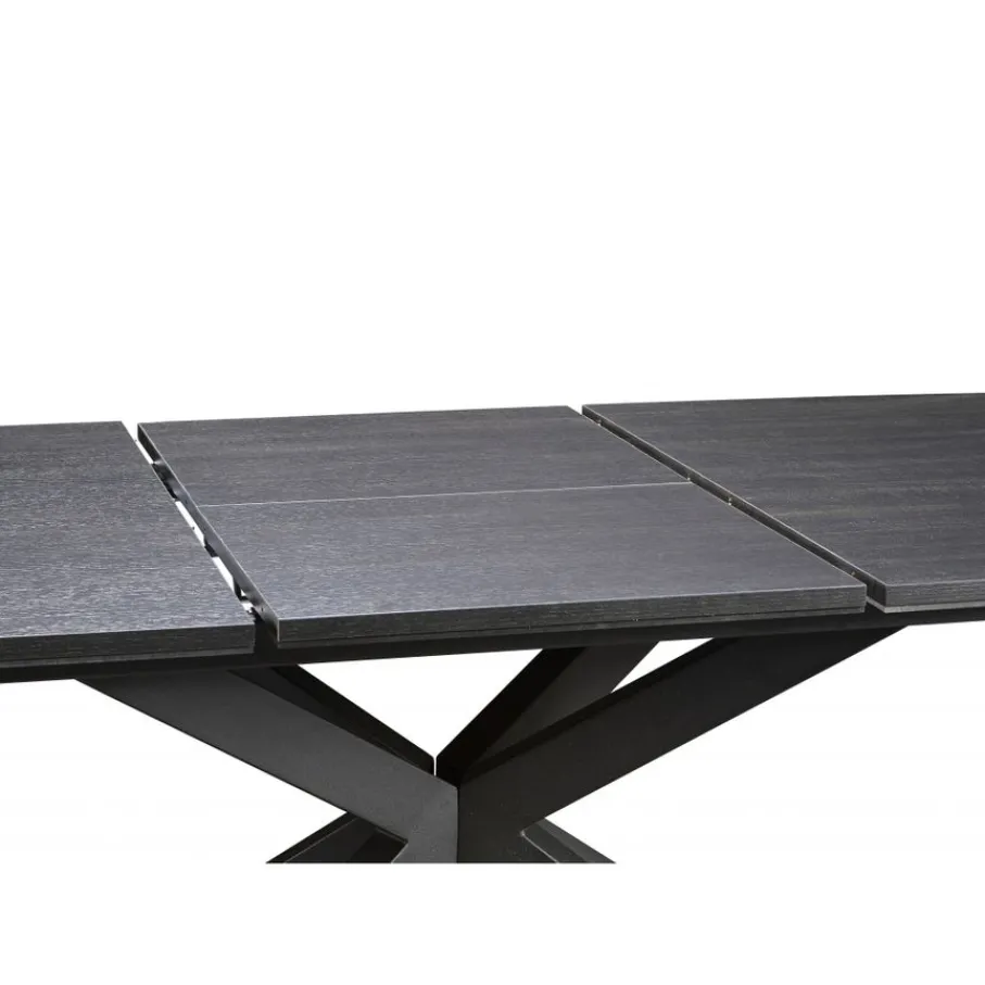Eettafels< Uitschuifbare Eettafel Zwanenburg Zwart - 220/280x100