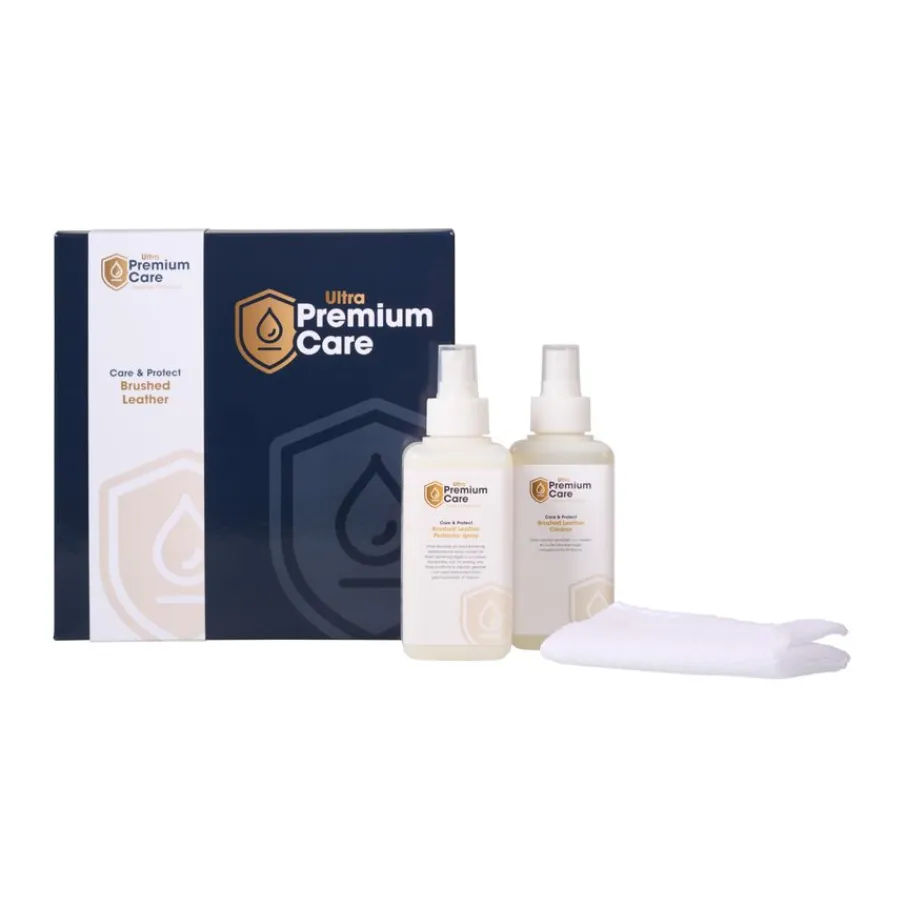 Onderhoud< Ultra Premium Care Brushed Leather Onderhoudsset