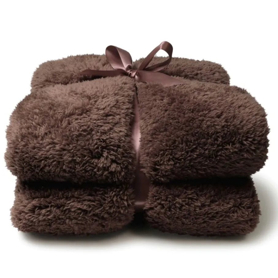Plaids<Unique Living Plaid Teddy Taupe - 150x200 cm