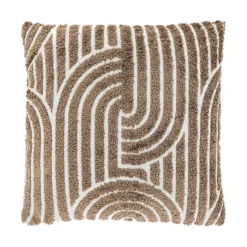 Sierkussens<Unique Living Sierkussen Ziza Taupe - 45x45 cm