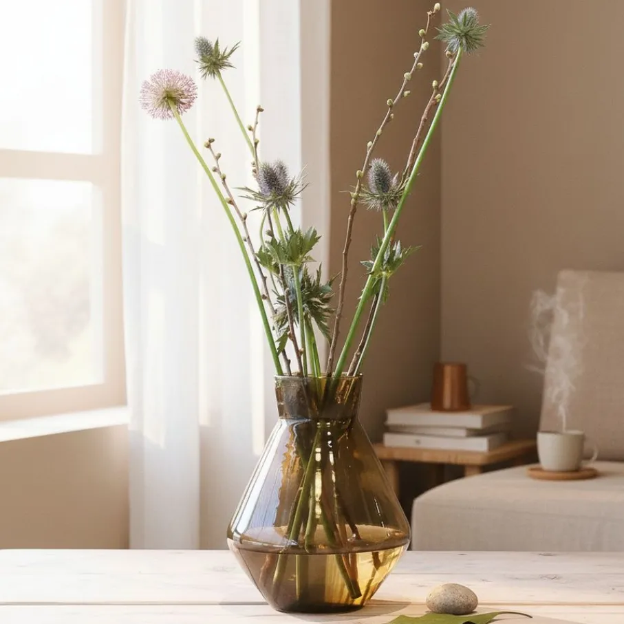 Vazen & Potten< Vaas Alexandra Amber - 30 cm hoog
