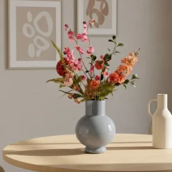 Vazen & Potten< Vaas Deborah Grijs - 39 cm hoog