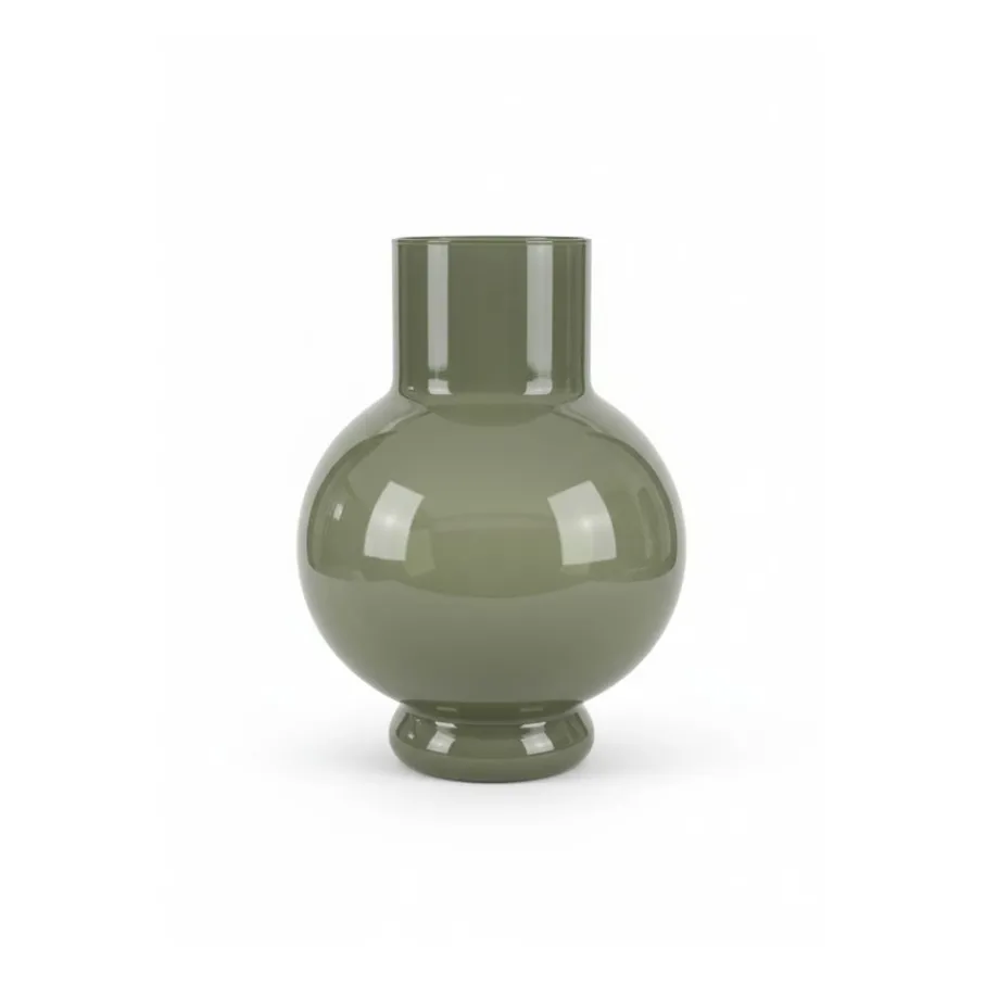 Vazen & Potten< Vaas Deborah Groen - 22 cm hoog