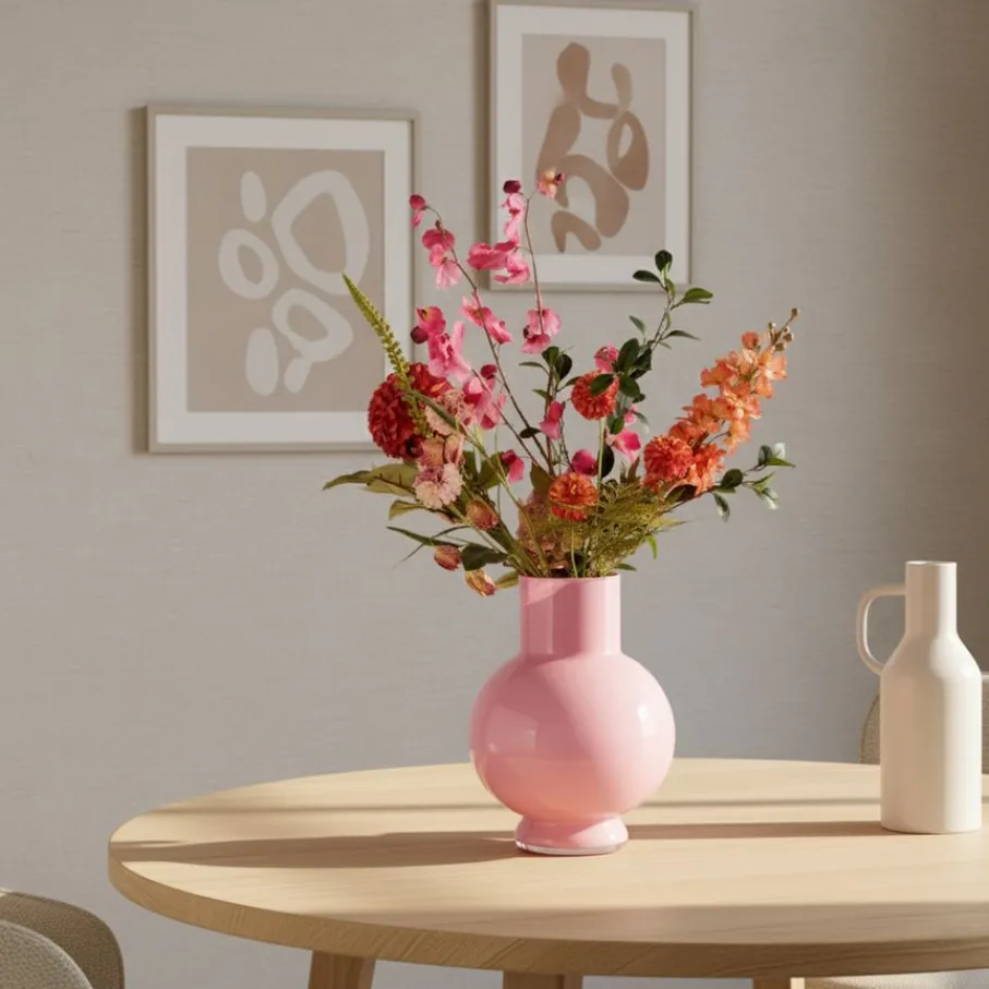 Vazen & Potten< Vaas Deborah Roze - 39 cm hoog