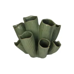 Vazen & Potten< Vaas Koral Groen - 33x29 cm