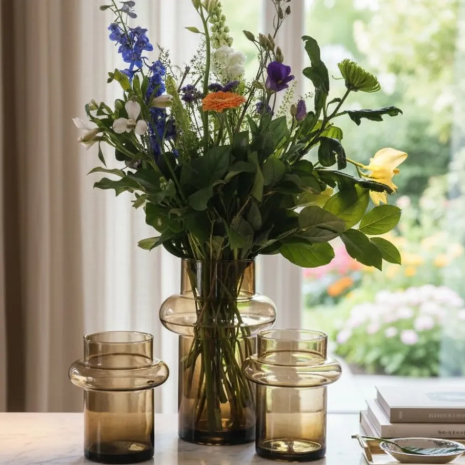 Vazen & Potten< Vaas Lune Amber - 30 cm hoog