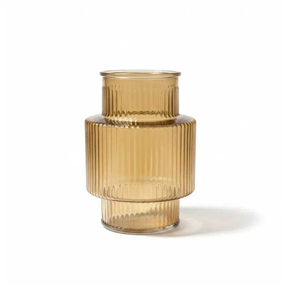 Vazen & Potten< Vaas Lyon Amber - 21 cm hoog