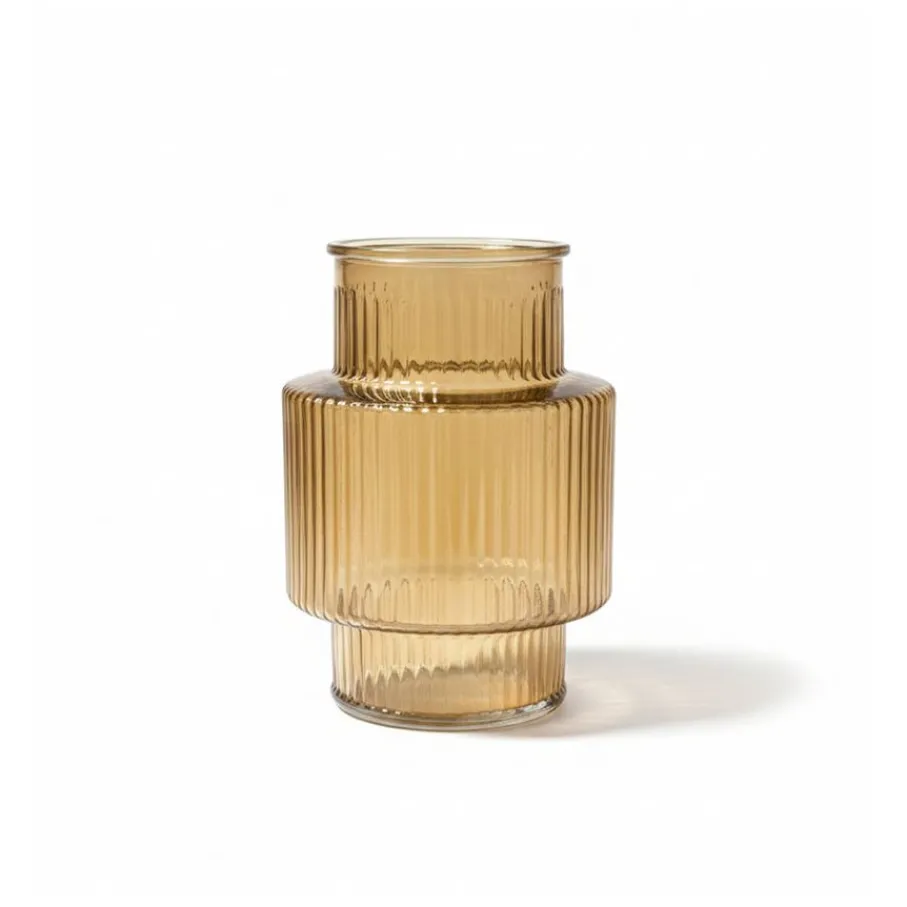 Vazen & Potten< Vaas Lyon Amber - 18 cm hoog