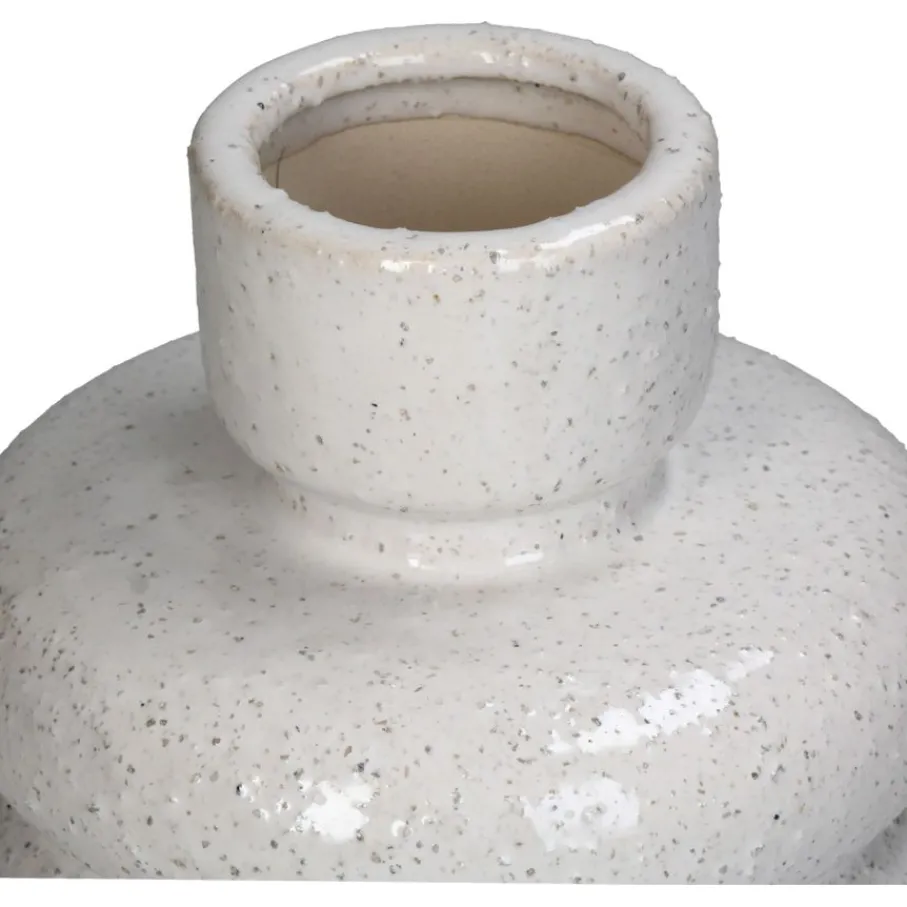 Vazen & Potten< Vaas Patou Wit - 19 cm hoog