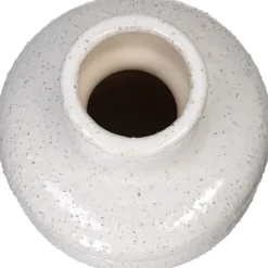 Vazen & Potten< Vaas Patou Wit - 19 cm hoog