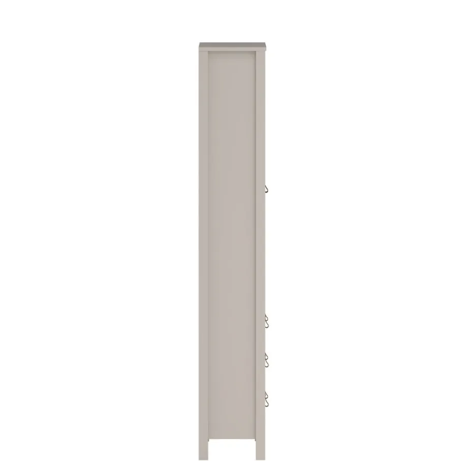Opbergkasten< Vitrinekast Dallas Taupe - 79x199x33 cm