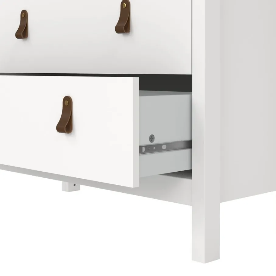 Opbergkasten< Vitrinekast Dallas Wit - 79x199x33 cm