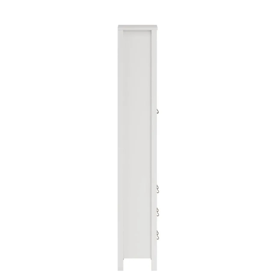Opbergkasten< Vitrinekast Dallas Wit - 79x199x33 cm