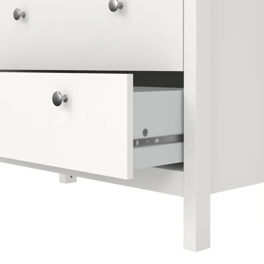 Opbergkasten< Vitrinekast Dallas Wit - 79x199x33 cm