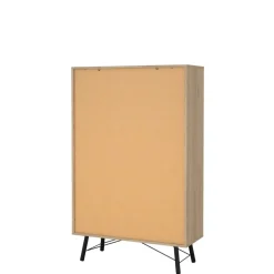 Vitrinekasten< Vitrinekast Denver Eiken - 102x162x40 cm