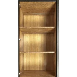 Vitrinekasten< Vitrinekast Zwanenburg Zwart - 67x212x48 cm