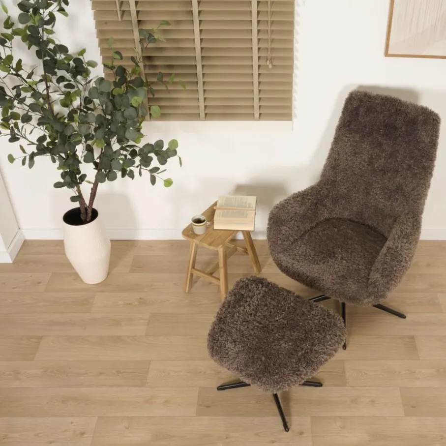 Voetenbanken|Fauteuils< Voetenbank Cardigan Bruin