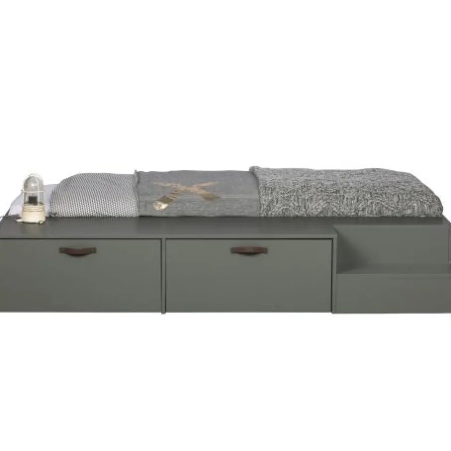 Eenpersoonsbedden<VTwonen Bed Stage Groen - 80x200 cm