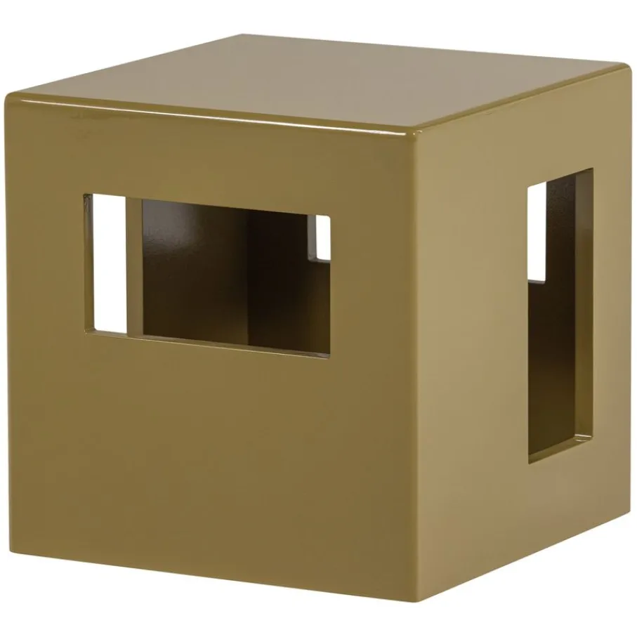 Bijzettafels<VTwonen Bijzettafel Modern Honinggeel - 40x40 cm