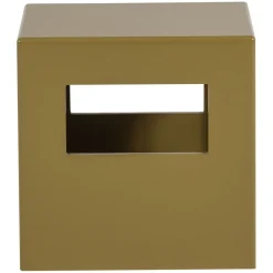 Bijzettafels<VTwonen Bijzettafel Modern Honinggeel - 40x40 cm