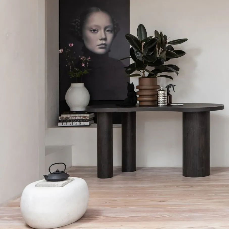 Bijzettafels<VTwonen Bijzettafel Pebble Wit - 50x50 cm