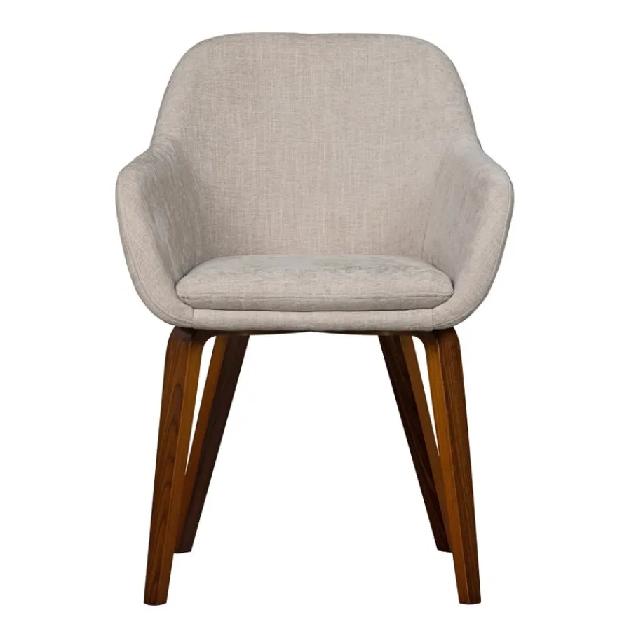Eetkamerstoelen<VTwonen Eetkamerstoel Base Naturel