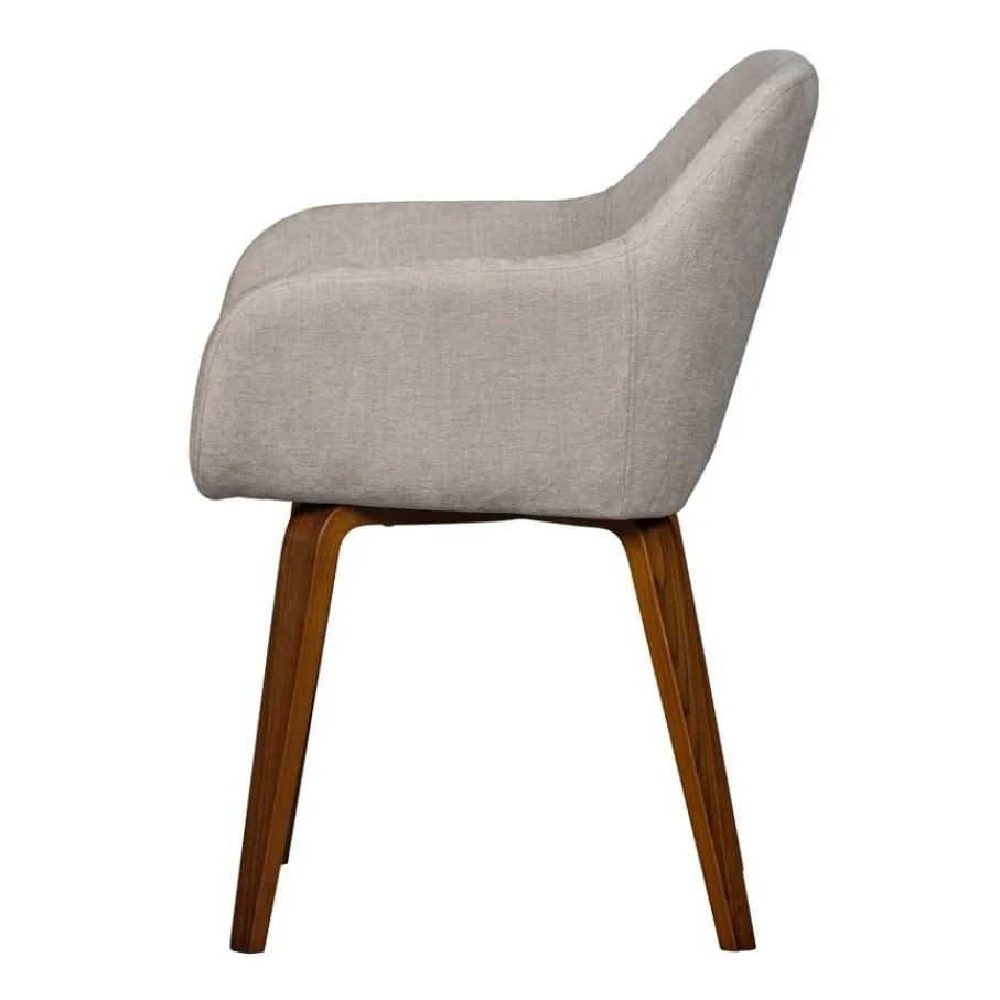 Eetkamerstoelen<VTwonen Eetkamerstoel Base Naturel