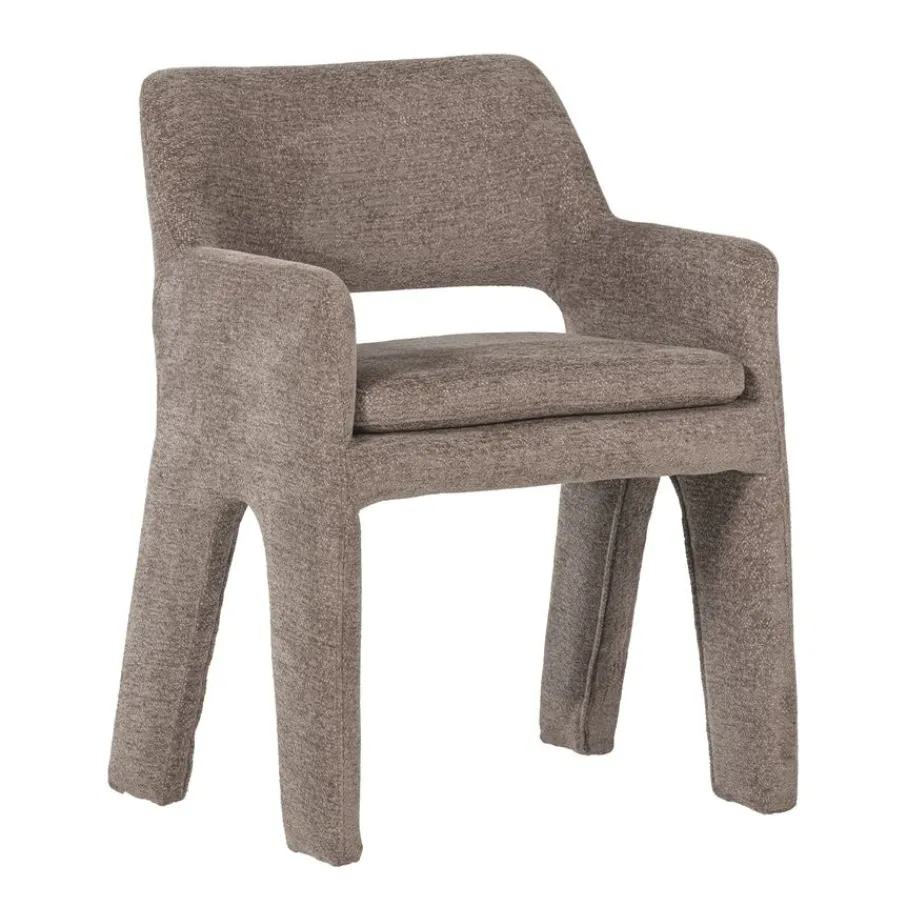 Eetkamerstoelen<VTwonen Eetkamerstoel Bigfoot Taupe