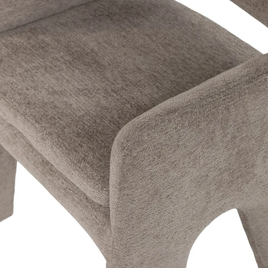 Eetkamerstoelen<VTwonen Eetkamerstoel Bigfoot Taupe