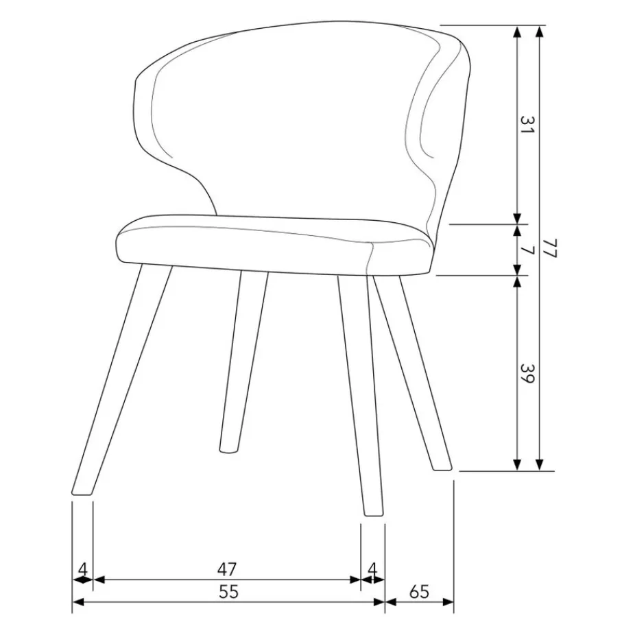 Eetkamerstoelen<VTwonen Eetkamerstoel Cape Blauw