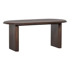 Eettafels<VTwonen Eettafel Ellips Bruin - 180x90 cm