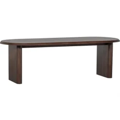 Eettafels<VTwonen Eettafel Ellips Bruin - 240x90 cm